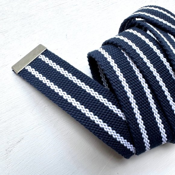 Blue & White Textile Belt - Picture 3 of 3